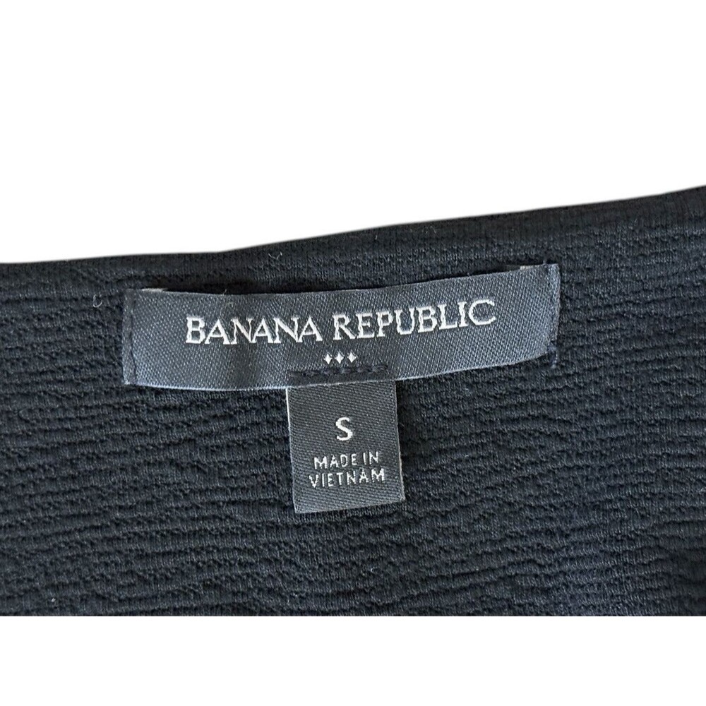 Banana Republic Sleeveless Sheath Dress Women's Size Small Black Stretch Flowy - Picture 10 of 16